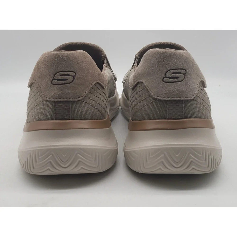 Skechers Hastings Vigo Men\'s 13 Taupe Relaxed Fit Slip-On Shoes 205366 TPE SKECHERS Hasting-Vigo Taupe Relaxed Fit Sneaker Shoe Men main image 4